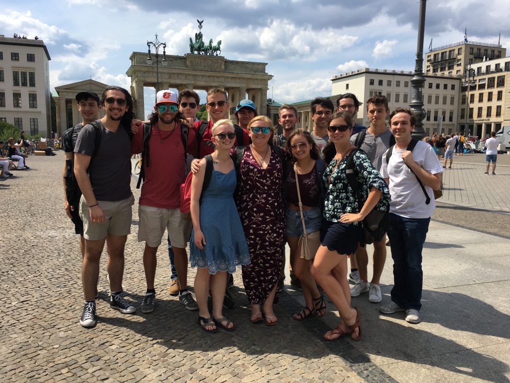 UA in Germany 2018 Students at the Brandenburg Gate