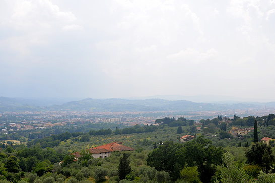 the Italian countryside, seen from a mountain