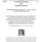 Dr. Kraemer Workshop on Task-Based learning flyer