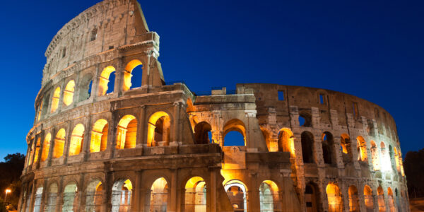 the Colosseum in Rome, Italy